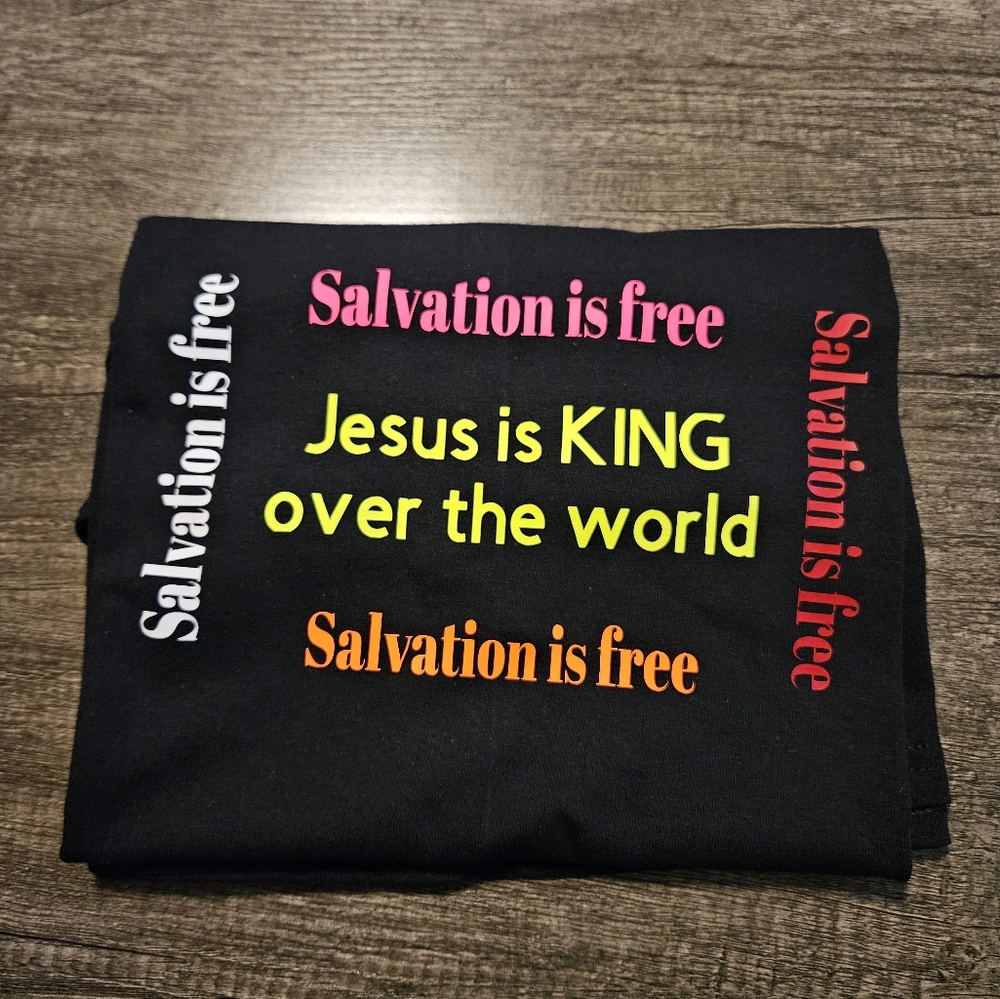 Colorful Black Tee